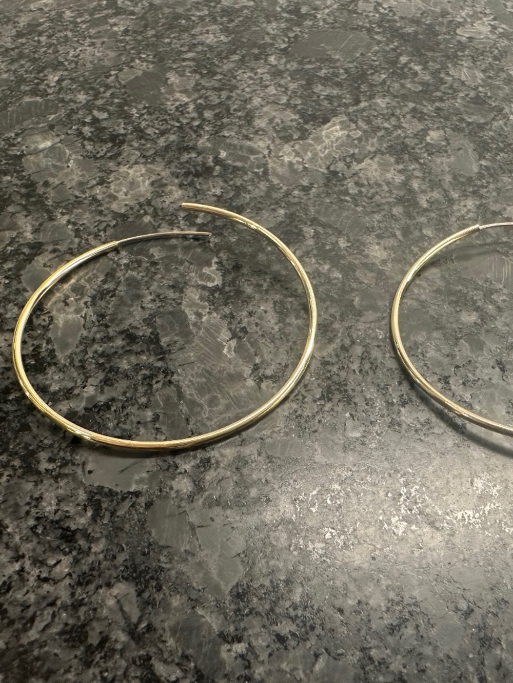 Baby Gold Endless Gold Hoop Earrings